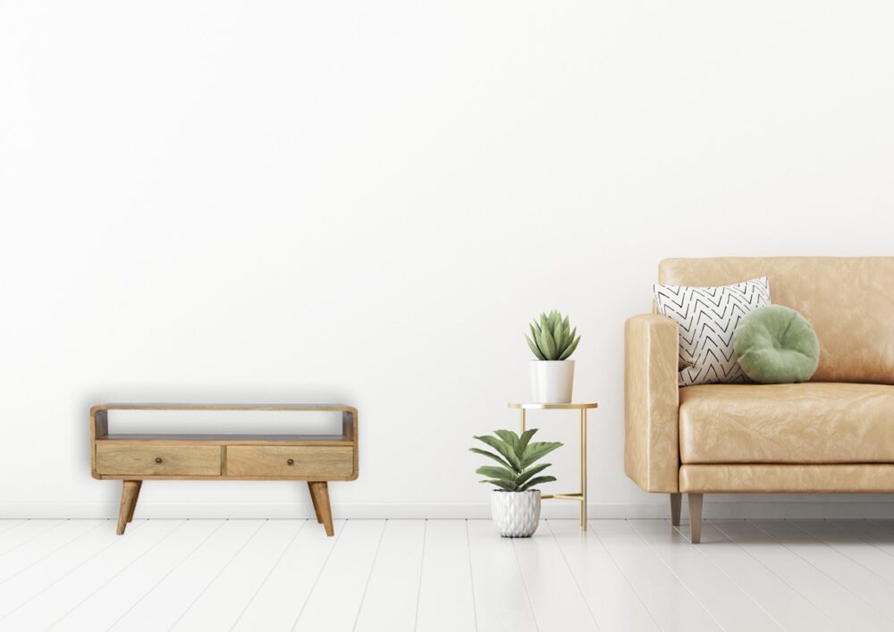 Curved Oak-ish Media Unit - Image 11