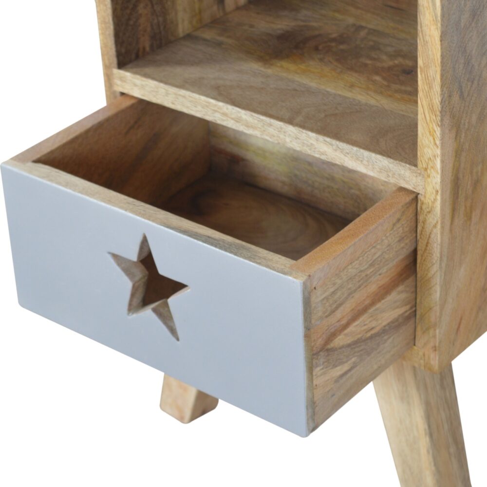 IN830 - Small Star Painted Bedside for wholesale