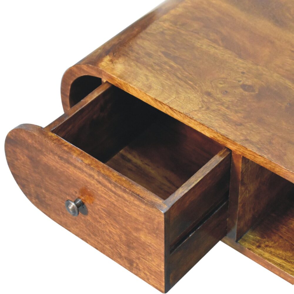 Chestnut Circular TV Unit - Image 7